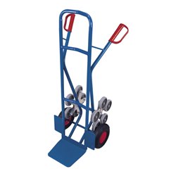 VARIOfit Treppenkarre mit 2 fünfarmigen Radsternen und Luftbereifung Schaufel 300 x 285 mm