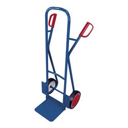 VARIOfit Stahlrohrkarre mit abklappbarer Schaufel Vollgummibereifung Schaufel 320 x 255 mm