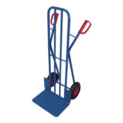 VARIOfit Stahlrohrkarre Luftbereifung Rücken mit Stahlrohrverstrebung Schaufel 480 x 300 mm