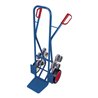 VARIOfit Treppenkarre mit 2 fünfarmigen Radsternen und Vollgummibereifung Schaufel 300 x 250 mm