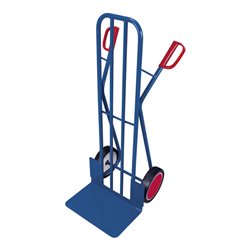 VARIOfit Stahlrohrkarre Vollgummibereifung Rücken mit Stahlrohrverstrebung Schaufel 480 x 300 mm