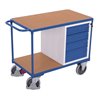 VARIOfit Werkstattwagen mit 2 Ladeflächen und 4 Schubladen Traglast 500 kg