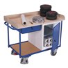 VARIOfit Werkstattwagen mit 2 Ladeflächen inkl. Tablett 1 Schrank und 1 Schublade