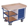 VARIOfit Werkstattwagen mit 3 Ladeflächen inkl. Tablett und 4 Schubladen