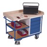 VARIOfit Werkstattwagen mit 3 Ladeflächen inkl. Tablett und 4 Schubladen
