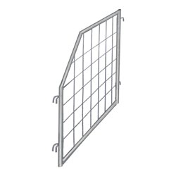 VARIOfit Palettenaufsatz Trenngitter verzinkt schräg Tiefe 750 mm Nutzhöhe 1.000/500 mm