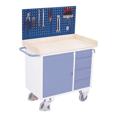 VARIOfit Werkzeugwand für Werkstattwagen mit Rand