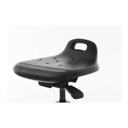 STIER Stehhilfe mit Gleitern Sitzhöhe 640-890 mm PU-Sitz mit Tragegriff