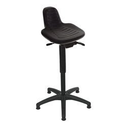 STIER Stehhilfe mit Gleitern Sitzhöhe 640-890 mm PU-Sitz mit Griffmulde