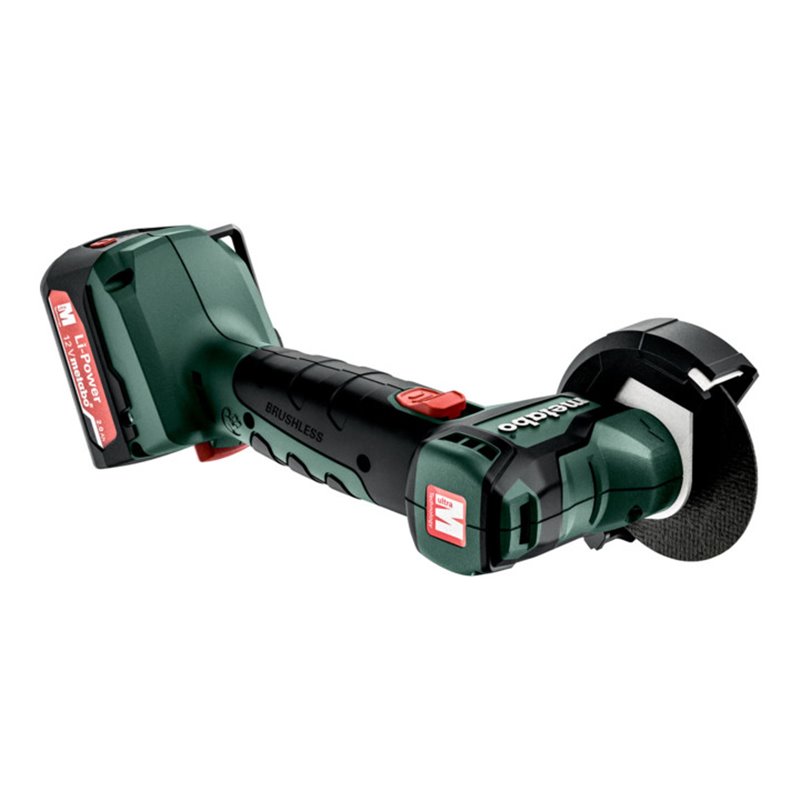 Metabo Akku-Winkelschleifer PowerMaxx CC 12 BL metaBOX 145 12V 2x2Ah Li-Power + SC 30