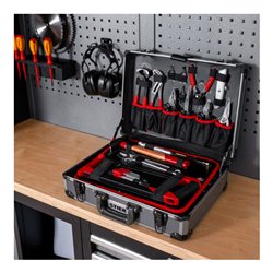 STIER Universal-Werkzeugsortiment im Aluminiumkoffer 144-teilig