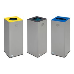 VAR Wertstoffsammelgeräte WSG Quadro 79, Aufsatz enzianblau (5010)