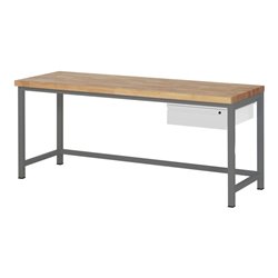 STIER Höhenverstellbare Werkbank Premium mit 1 Schublade BxTxH 2000x700x840-1040mm