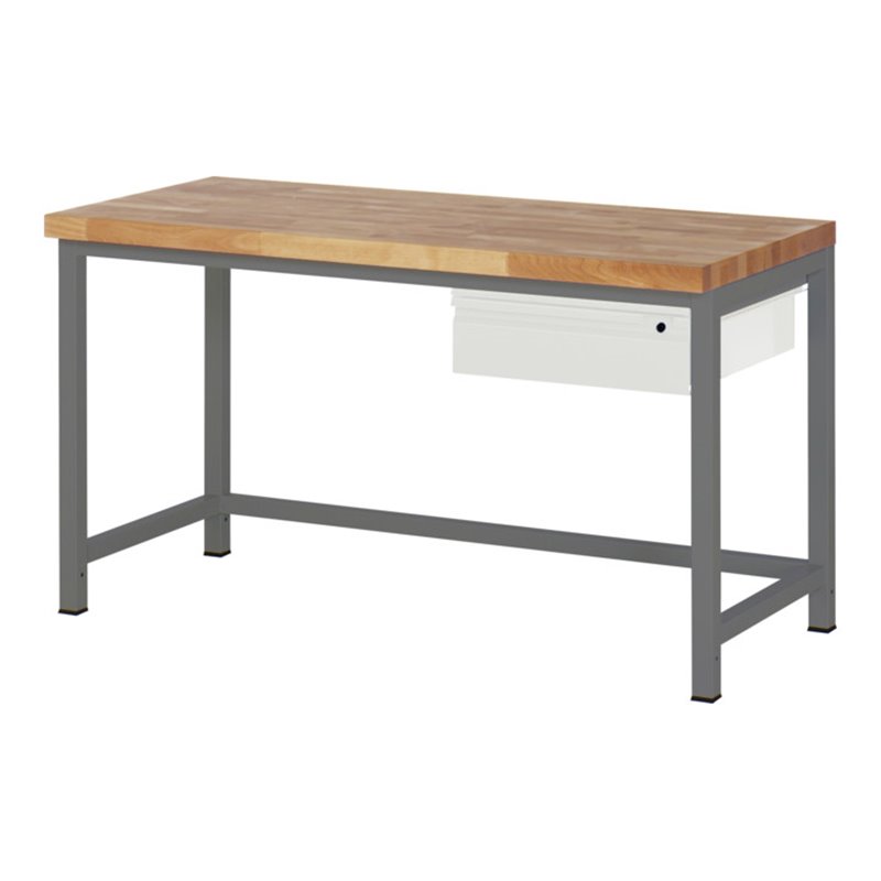 STIER Höhenverstellbare Werkbank Premium mit 1 Schublade BxTxH 1500x700x840-1040mm