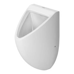 Duravit Absaug-Urinal Fizz 30,5x28,5cm, Zulauf von hinten, weiß