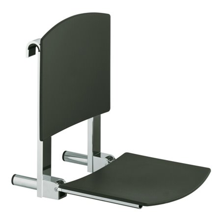 Keuco Klappsitz Plan Care verchromt/weiß, zum Einhängen