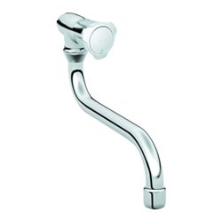 Grohe Auslaufventil Costa chrom, schwenkbar, Markierung blau
