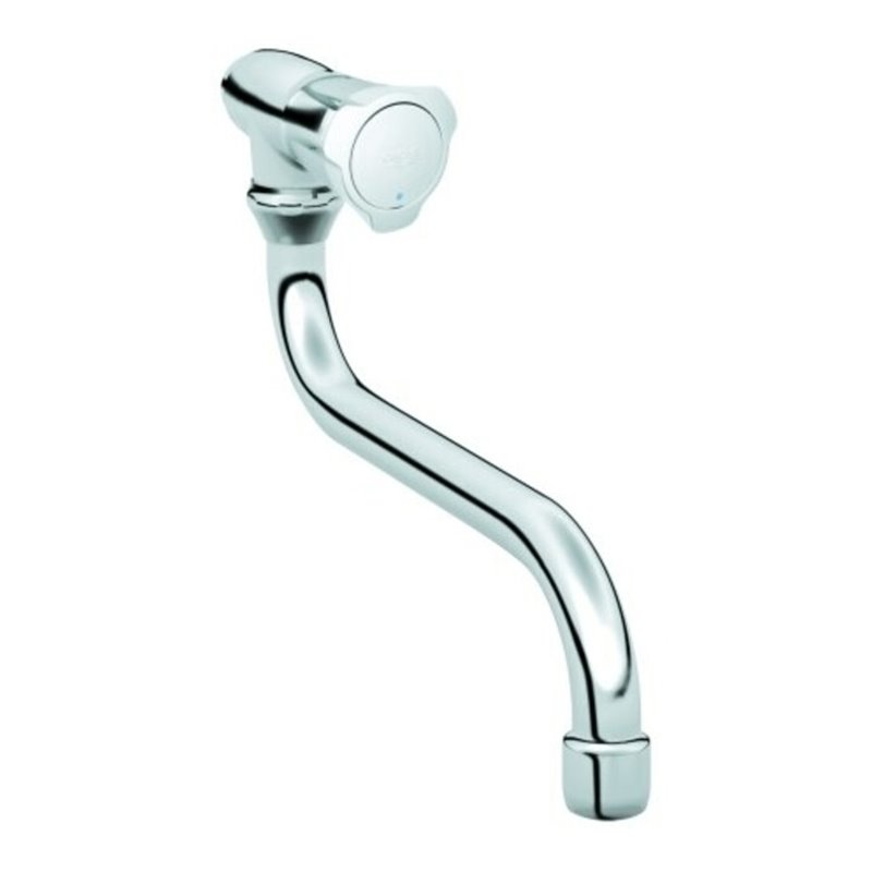 Grohe Auslaufventil Costa chrom, schwenkbar, Markierung blau