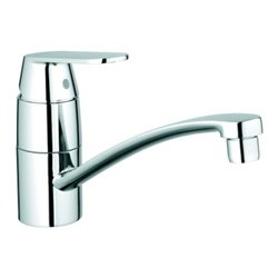 Grohe Spültisch-Einhebelmischer Eurosmart Cosmopolitan 1/2', flach. Ausl, Vor-Fenst-Mont., chr