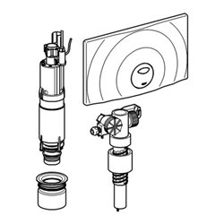 Grohe Umrüstset 38815 für 14 l - Spülkasten chrom