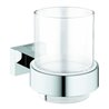 Grohe Becher Essentials Cube mit Halter, chrom