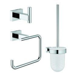 Grohe WC-Set Essentials Cube 3 in 1, verdeckte Befestigung, chrom