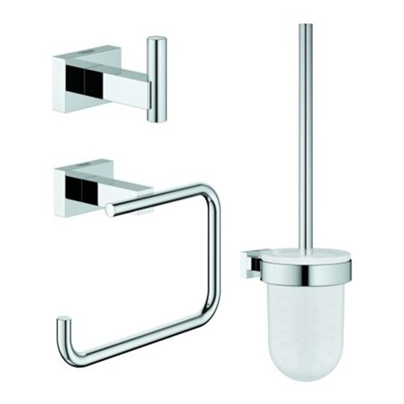 Grohe WC-Set Essentials Cube 3 in 1, verdeckte Befestigung, chrom
