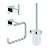 Grohe WC-Set Essentials Cube 3 in 1, verdeckte Befestigung, chrom