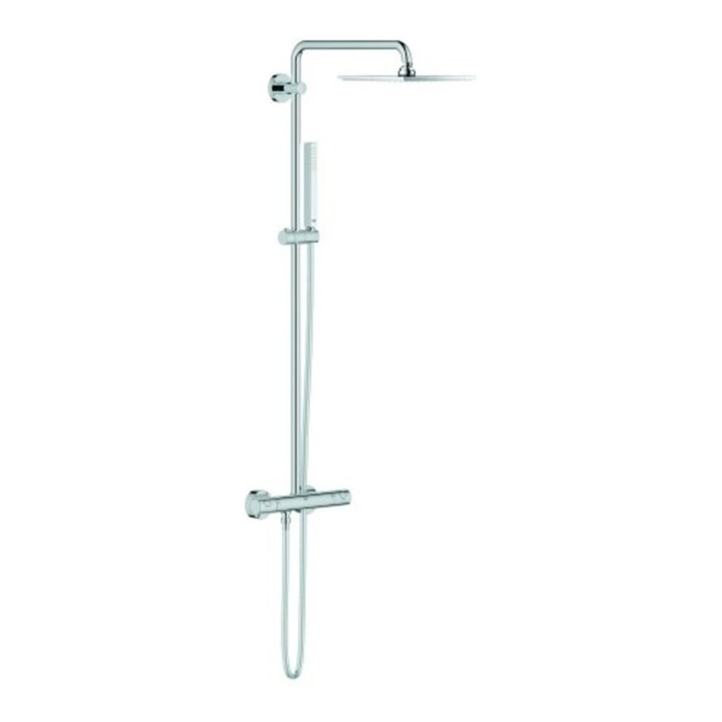 Grohe Duschsystem Euphoria 230 chr, m AP-Thermostat, schwenkb. Arm 45cm