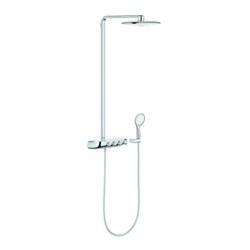 Grohe Duschsystem Rainshower SmartC Duo 360 m AP-Thermostat, Wandmontage, moon white