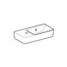 Geberit Handwaschbecken Renova Compact 50x25cm, m Hahnl. li, mit Überlauf, weiß