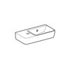 Geberit Handwaschbecken Renova Compact 50x25cm, m Hahnl. li, mit Überlauf, weiß