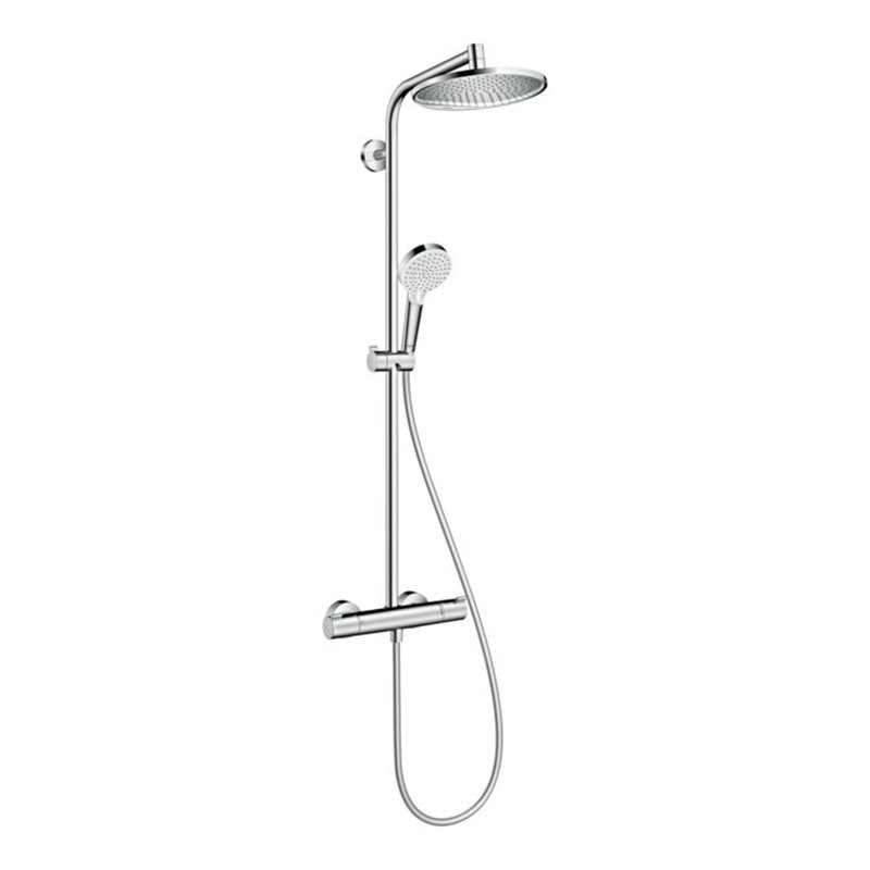 hansgrohe Showerpipe Crometta S EcoSmart mit Thermostat, 7,6 l/min, chrom