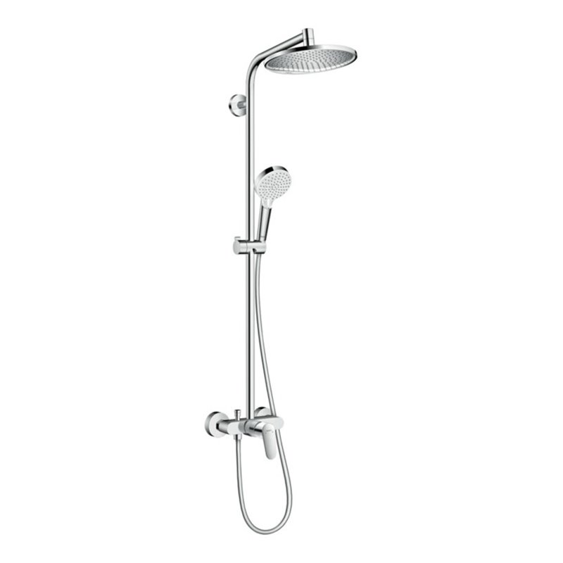 hansgrohe Showerpipe Crometta S 240 mit Einhebelmischer, 1jet, chrom