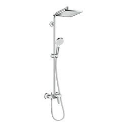 hansgrohe Showerpipe Crometta E 240 mit Einhebelmischer, 1jet, chrom