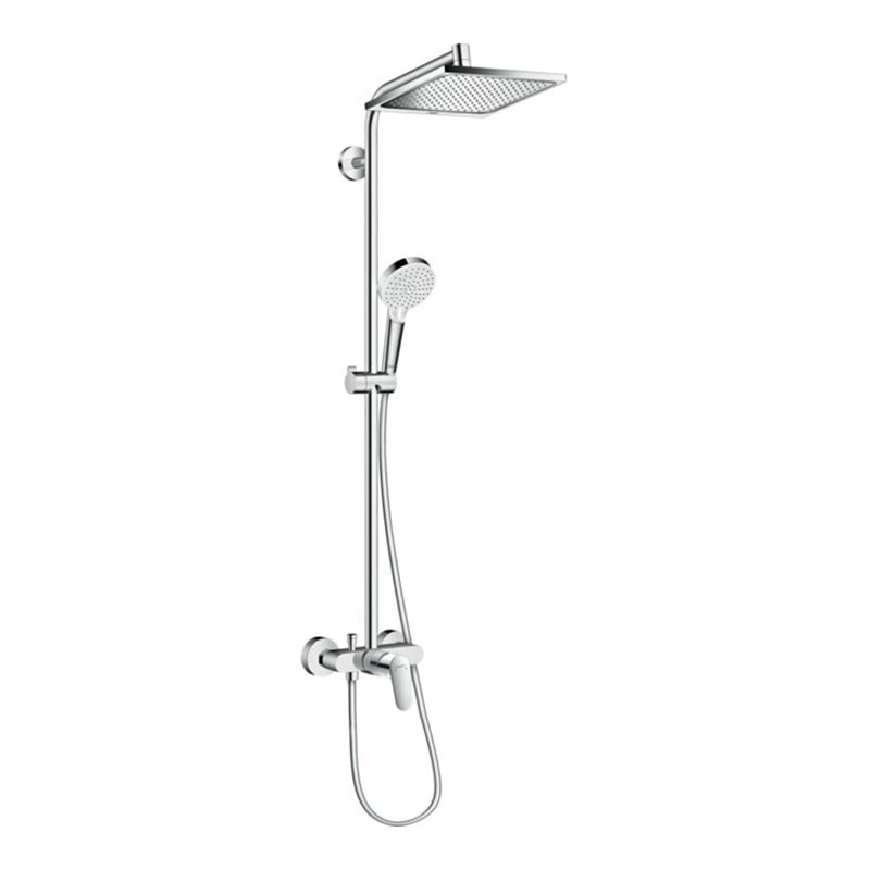 hansgrohe Showerpipe Crometta E 240 mit Einhebelmischer, 1jet, chrom