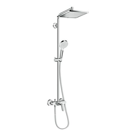 hansgrohe Showerpipe Crometta E 240 mit Einhebelmischer, 1jet, chrom