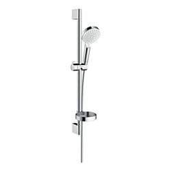 hansgrohe Brause-Set Crometta 669mm Brausestange, weiß/chrom