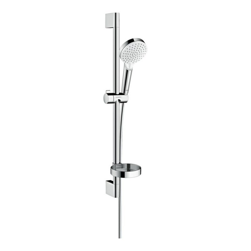 hansgrohe Brause-Set Crometta 669mm Brausestange, weiß/chrom