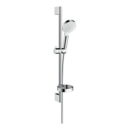 hansgrohe Brause-Set Crometta 669mm Brausestange, weiß/chrom