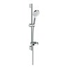 hansgrohe Brause-Set Crometta 669mm Brausestange, weiß/chrom