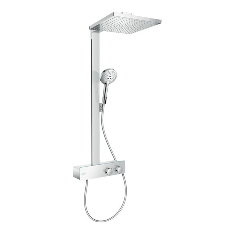 hansgrohe Showerpipe Raindance E 1j, m ShowerTablet 350 Thermostat, chrom