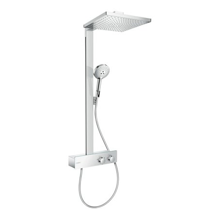 hansgrohe Showerpipe Raindance E 1j, m ShowerTablet 350 Thermostat, chrom