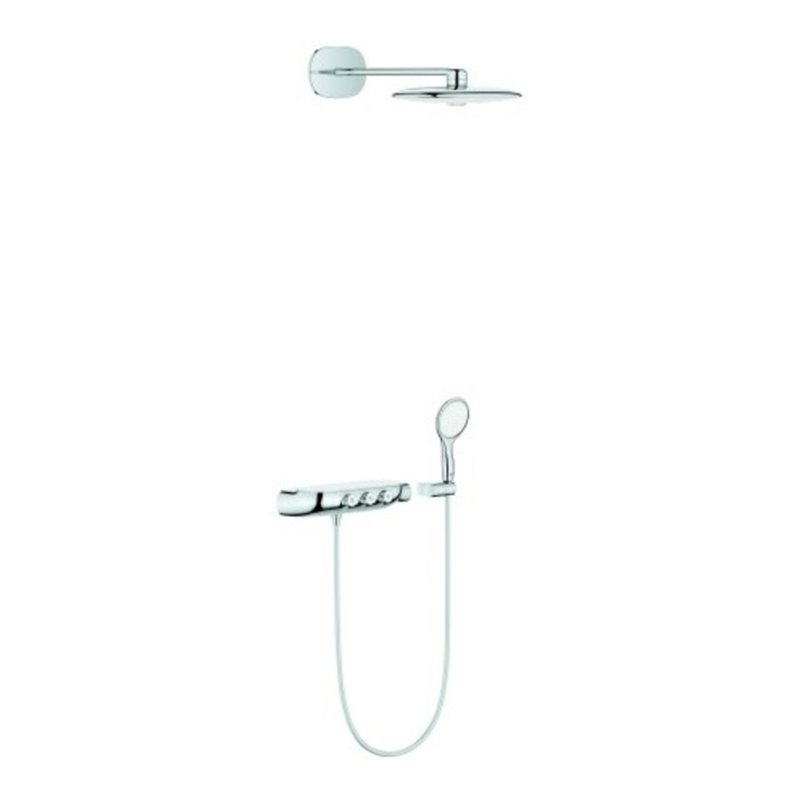 Grohe Duschsystem Rainshower SmartC 360Duo m wh., m AP-Thermostat, AP/UP Kombination