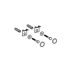 Geberit Urinal-Befestigungsset weiß, mit Abdeckkappen, 2 Stück