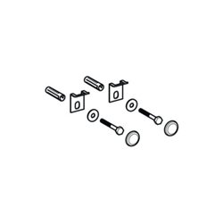 Geberit Urinal-Befestigungsset weiß, mit Abdeckkappen, 2 Stück