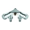 Grohe WAS-Doppelventil 1/2', einfach, chrom