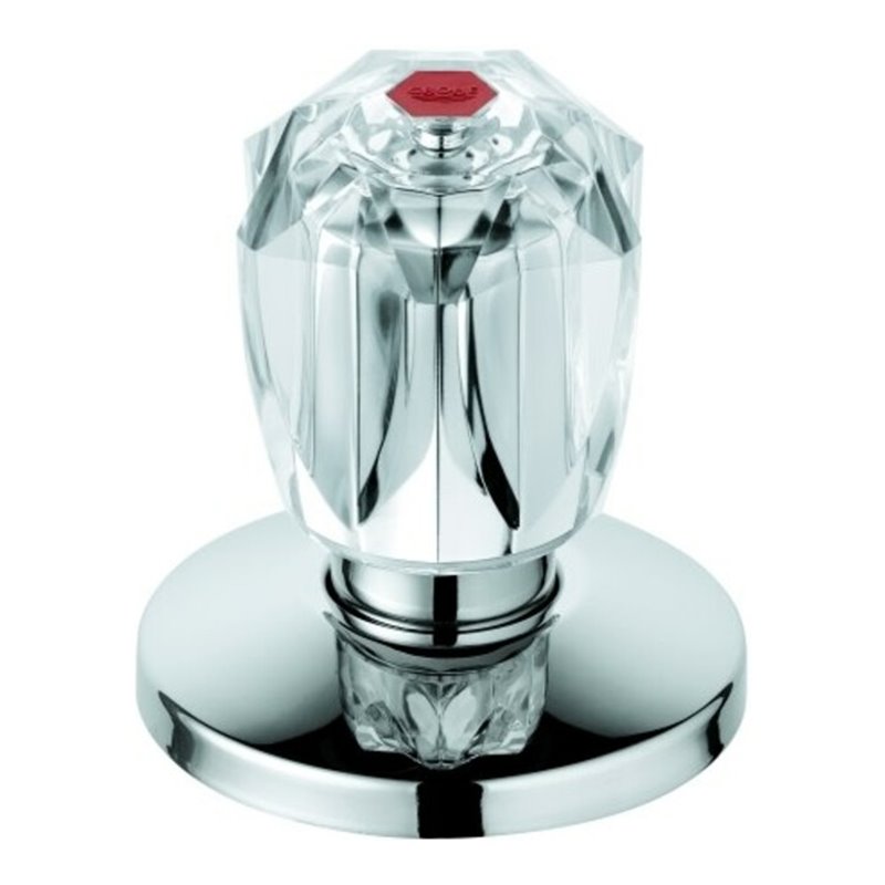 Grohe Oberteil 11542 1/2' für UP-Ventile Brillant Griff Markierung rot chrom