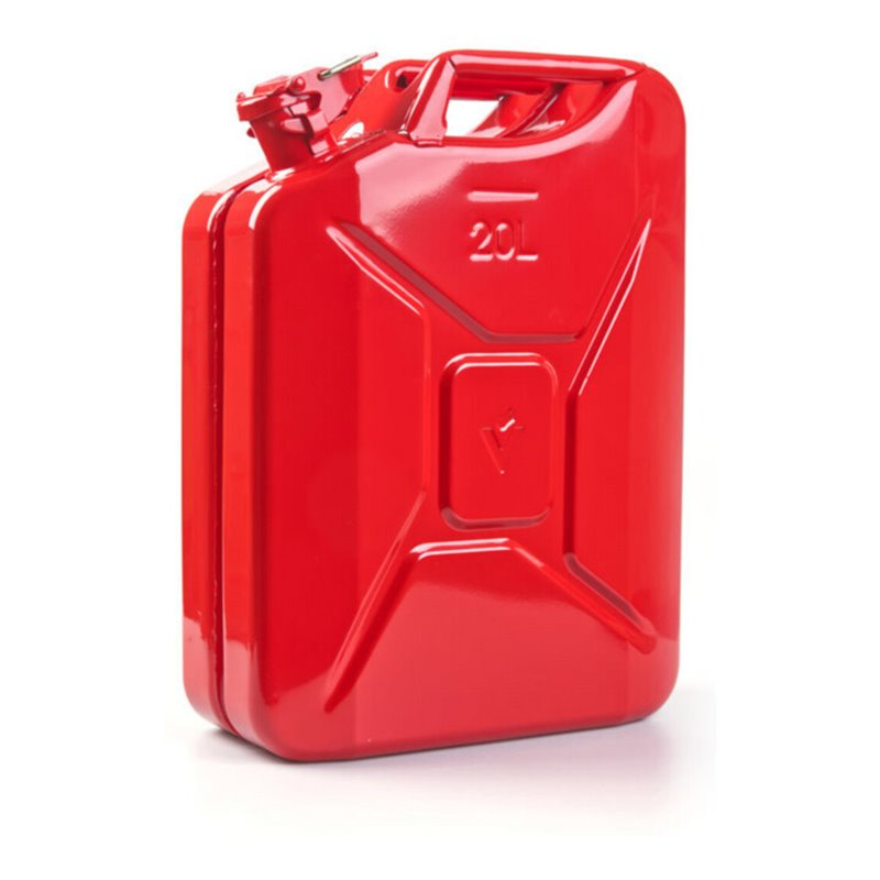 Kraftstoffkanister Inh.20l Feuerrot RAL 3000 Stahlbl.