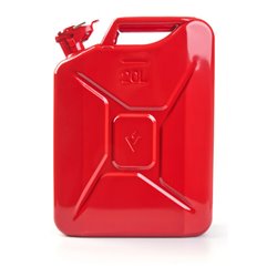 Kraftstoffkanister Inh.20l Feuerrot RAL 3000 Stahlbl.